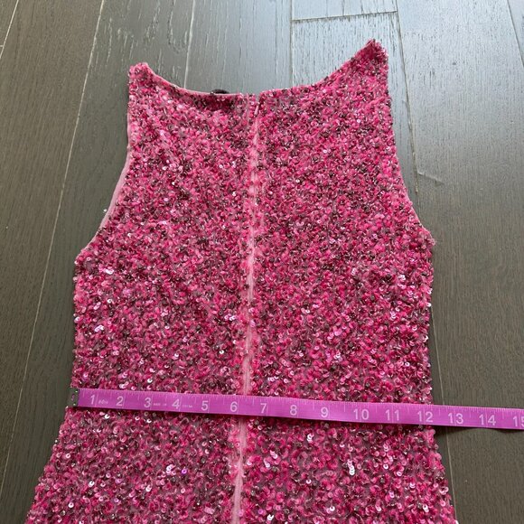Retrofete Pink Sequin Maxi Dress - Picture 9 of 11